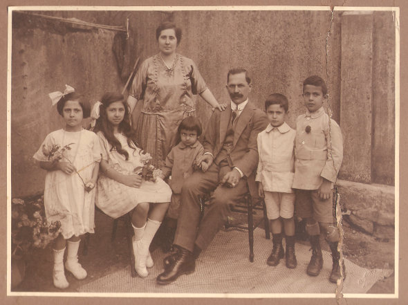 Família de Pietro Comes, Petrópolis, Circa 1925
